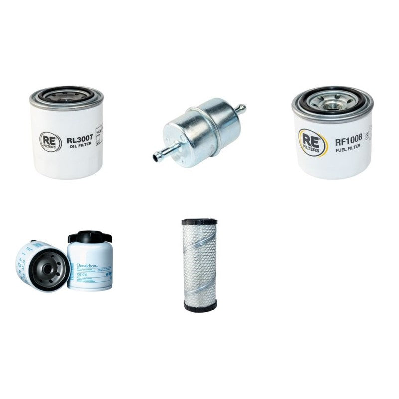 Ransomes Fairway 250 Filter Kit Air Oil Fuel with Kubota Engine