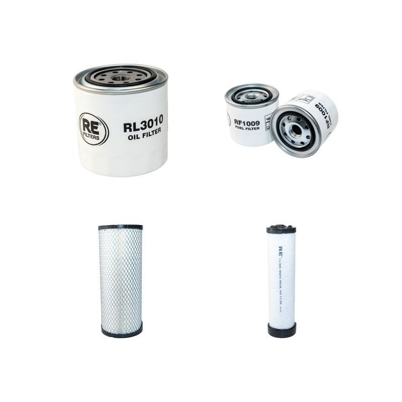 Ransomes Jacobsen AR522 Filter Service Kit Air Oil Fuel Filters with Kubota v2403/d1803 Engine