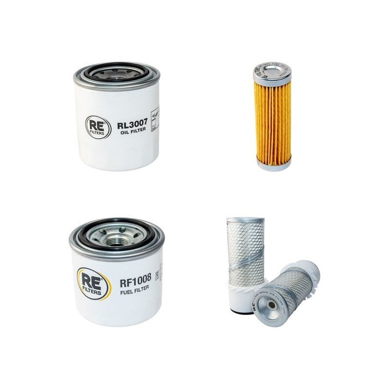 Ransomes Jacobsen LF135 Filter Service Kit Air Oil Fuel Filters with Kubota D1105TB Engine  SN fins