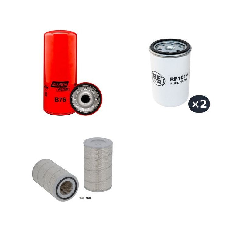 RENAULT VI S180.10 Filter Service Kit Air Oil Fuel Filters w/RENAULT Eng.