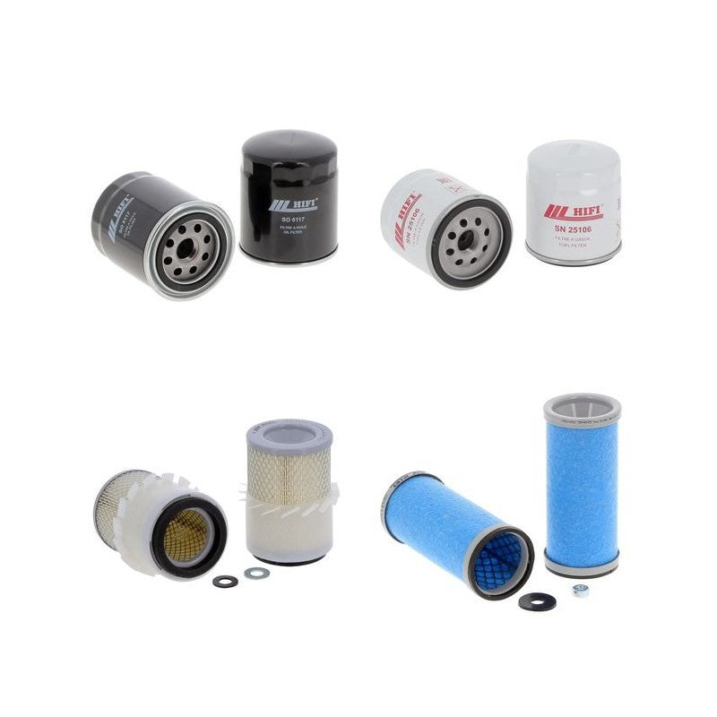 Rotair MDVN 21 AK Engine Filter Kit with Kubota D1105-E3B engine 2012-