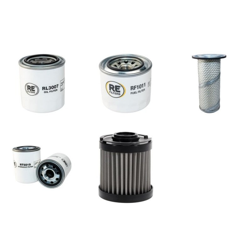 RUBAG 4R1201RH Filter Service Kit w/Kubota V1505 Eng.