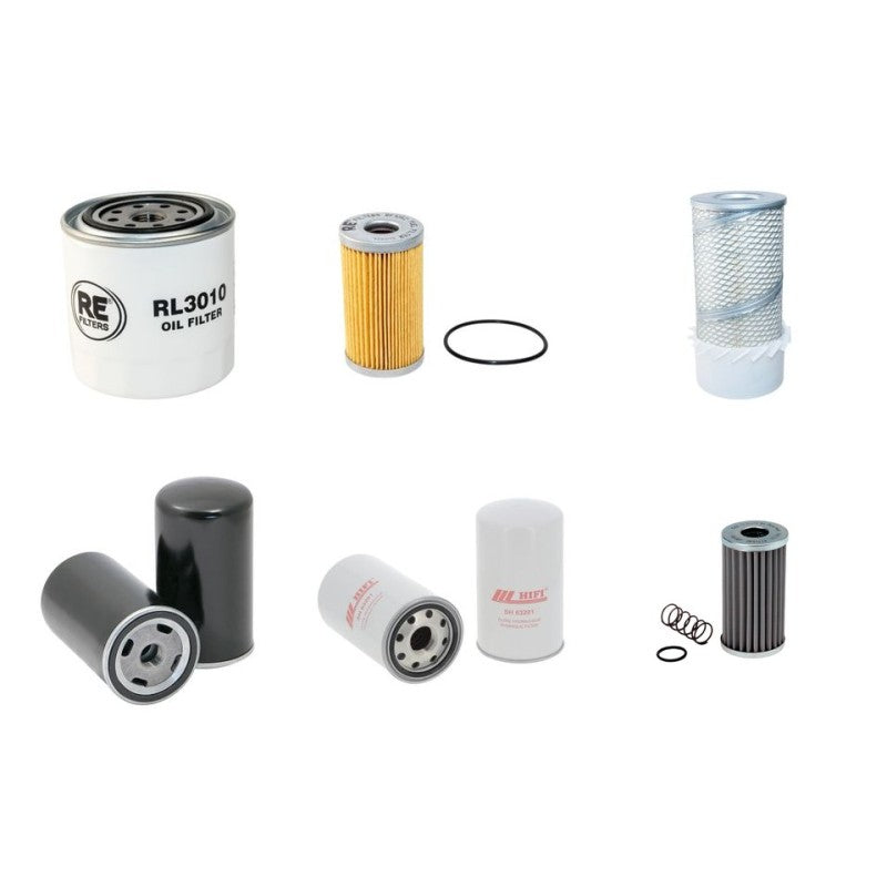 RUBAG 4R1602RH Filter Service Kit w/Kubota V 2403 Eng.