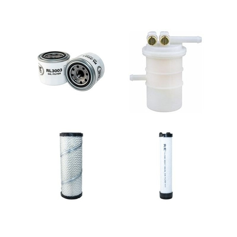 SCHAEFF HR307 Filter Service Kit Air Oil Fuel Filters w/Mitsubishi S4L2 Eng. YR 2005-