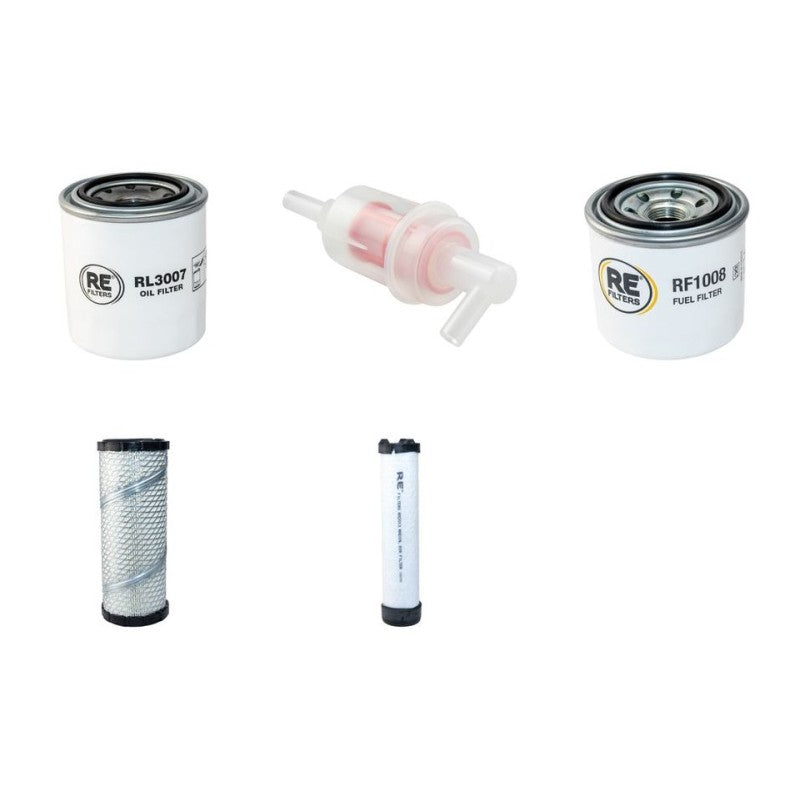 SCHAEFFER 2028(SLT) Filter Service Kit Air Oil Fuel Filters w/Kubota D 1105 Eng.