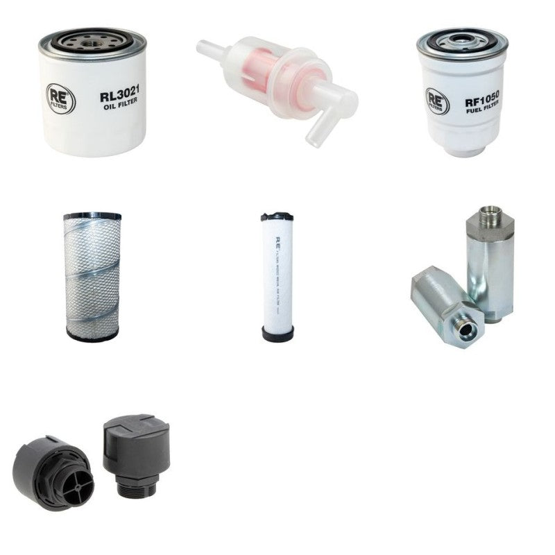 SCHAEFFER 6370T Filter Service Kit w/Kubota V 3600 Eng.