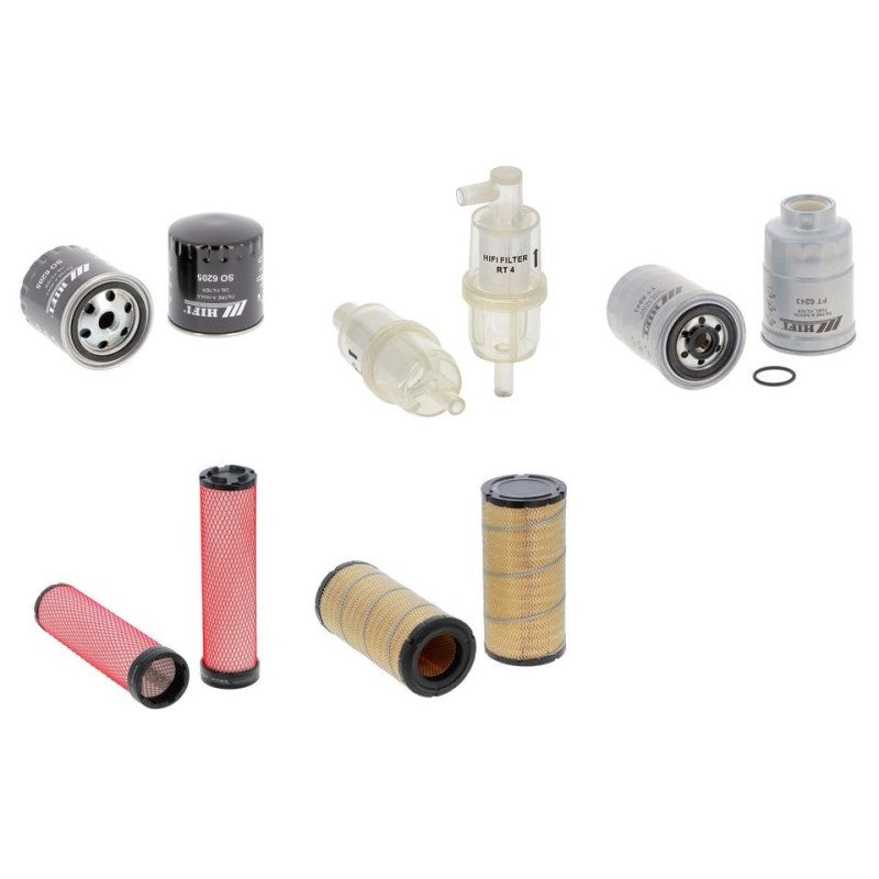 Schaffer 5060 ZL Engine Filter Kit with Kubota V 3300 engine