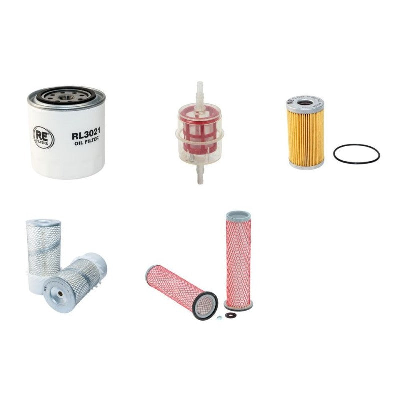 SCHAFFER 548 Filter Service Kit Air Oil Fuel Filters w/Kubota Eng.