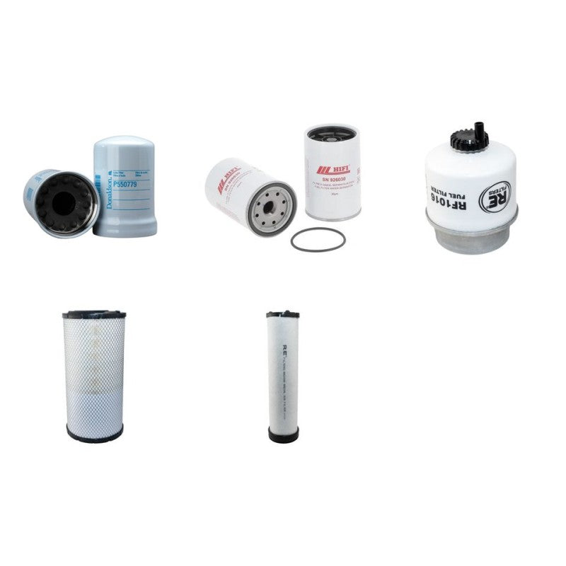 SDMO R90 Filter Service Kit w/John Deere 4045Hf572 Eng. 2007-