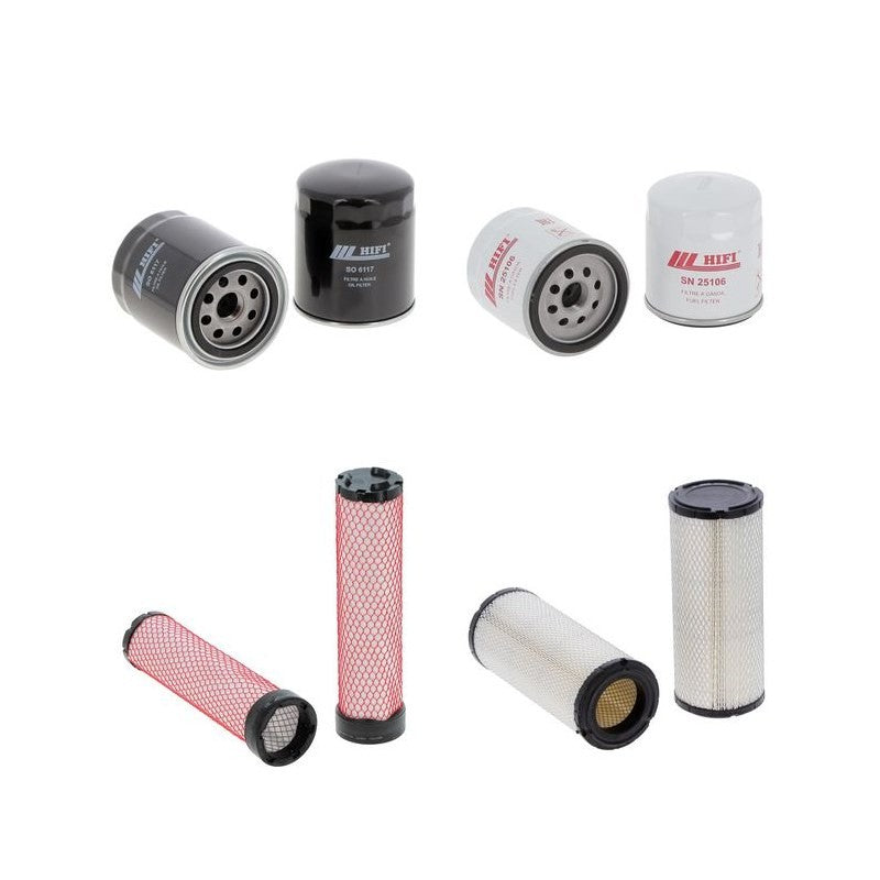 Sullair VH 7 M Engine Filter Kit with Kubota D 1105 engine 2005-