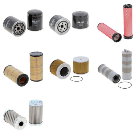 Sunward SWE 90 UB Filter Kit with Yanmar 4 TNV98-ZSSU engine 2011-