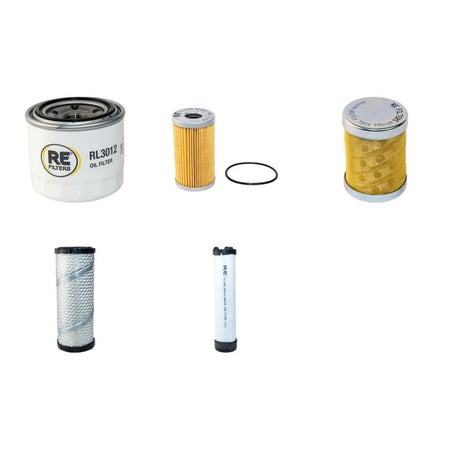 Takeuchi TB135 Filter Service Kit with Yanmar 3TNE88-E engine Air, Oil, Fuel Filters Serial No -13514050