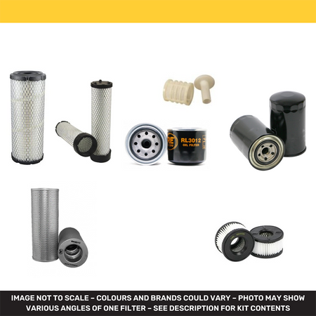 Takeuchi TB153FR Filter Service Kit with Komatsu / Yanmar 4TNV88 engine 2017-