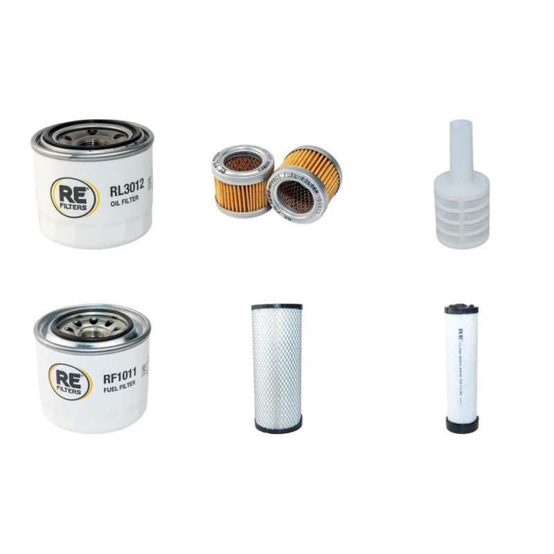 Takeuchi TB180FR Filter Service Kit Air, Oil, Fuel Filters before 2007 with Yanmar 4TNV98