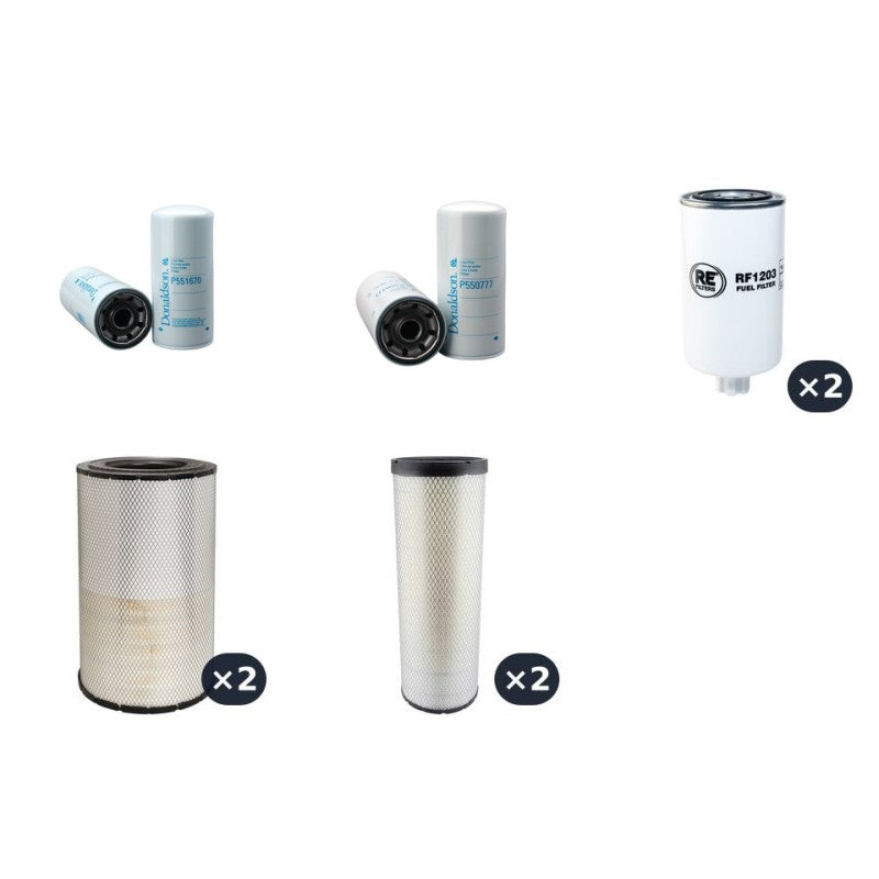 Terex 3360 Filter Service Kit Air Oil Fuel Filters with Cummins Engine