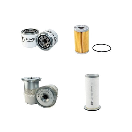 Terex PS4000 Filter Service Kit with Yanmar 4TNE88 Engine Air, Oil, Fuel Filters