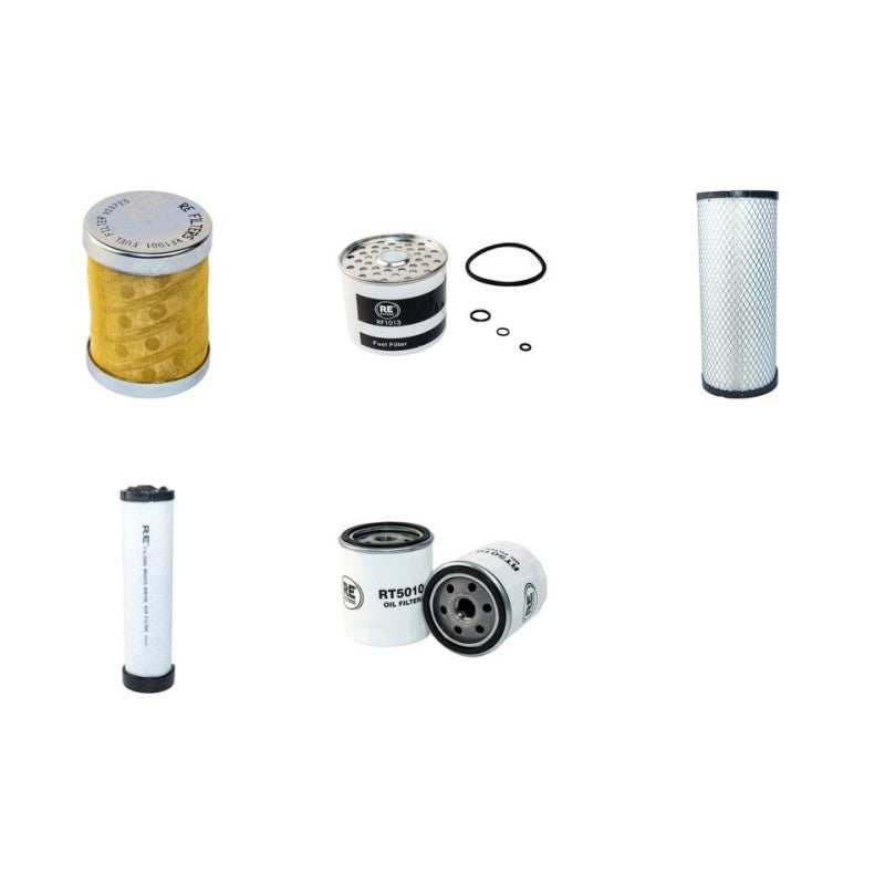 Terex PT60 Filter Service Kit Air Oil Fuel Filters with Perkins 404D22T Engine