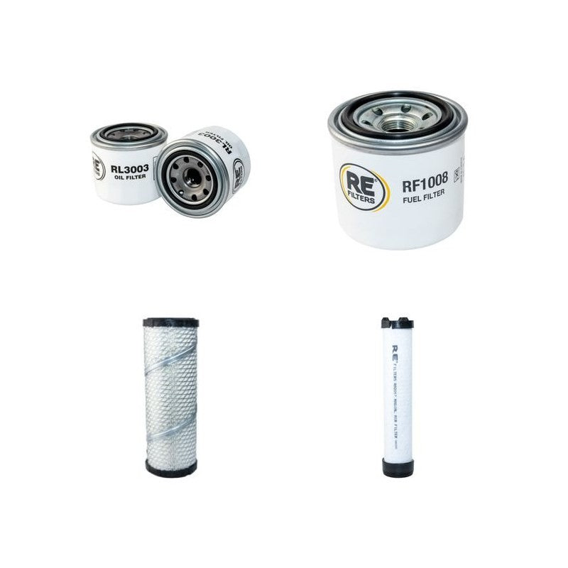 Terex TA1.2EH Filter Service Kit Air Oil Fuel Filters with Kubota D905 Engine YR 2012