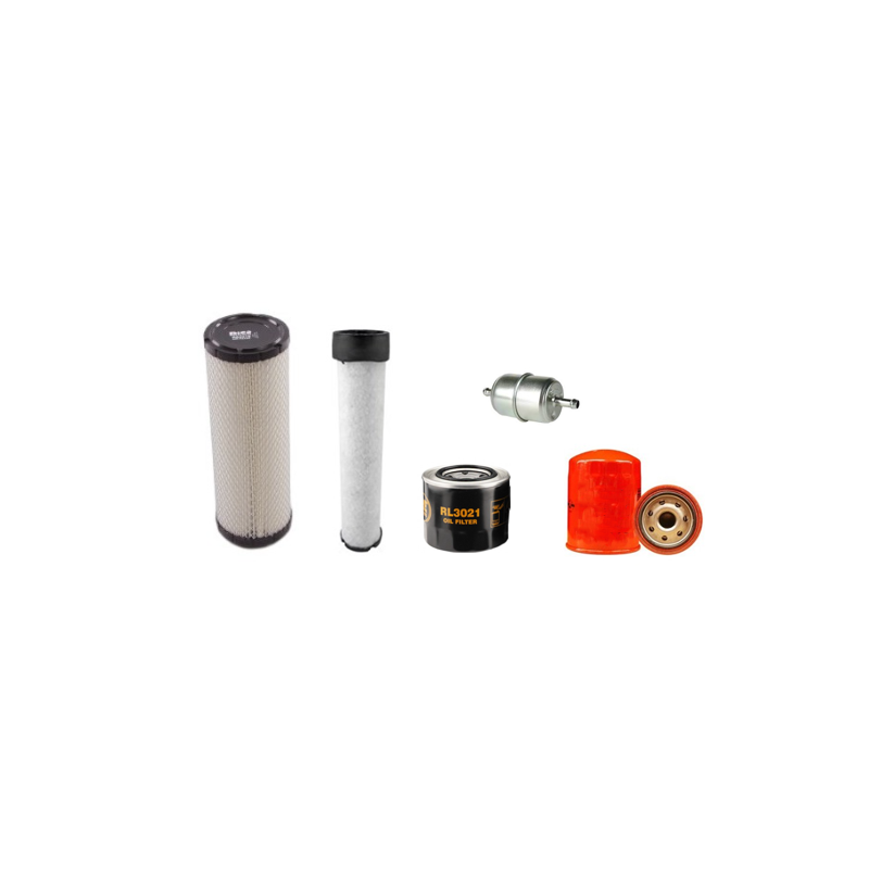 Terex TA3S /H/SH Filter Service Kit with Kubota V 2203M Engine Air, Oil, Fuel Filters