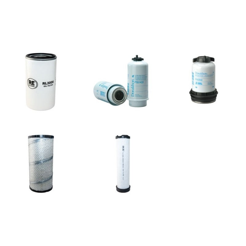 Terex TA9 Filter Service Kit Air Oil Fuel Filters with JCB EcoMax Engine