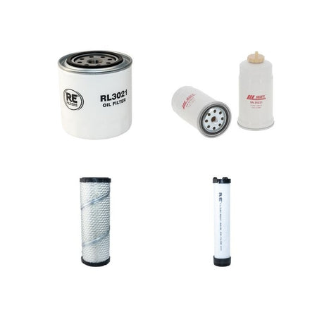 Terex TC 37-2 Filter Service Kit with Kubota D1803-M-DI-EU3Engine 01.2017 - Air Oil Fuel