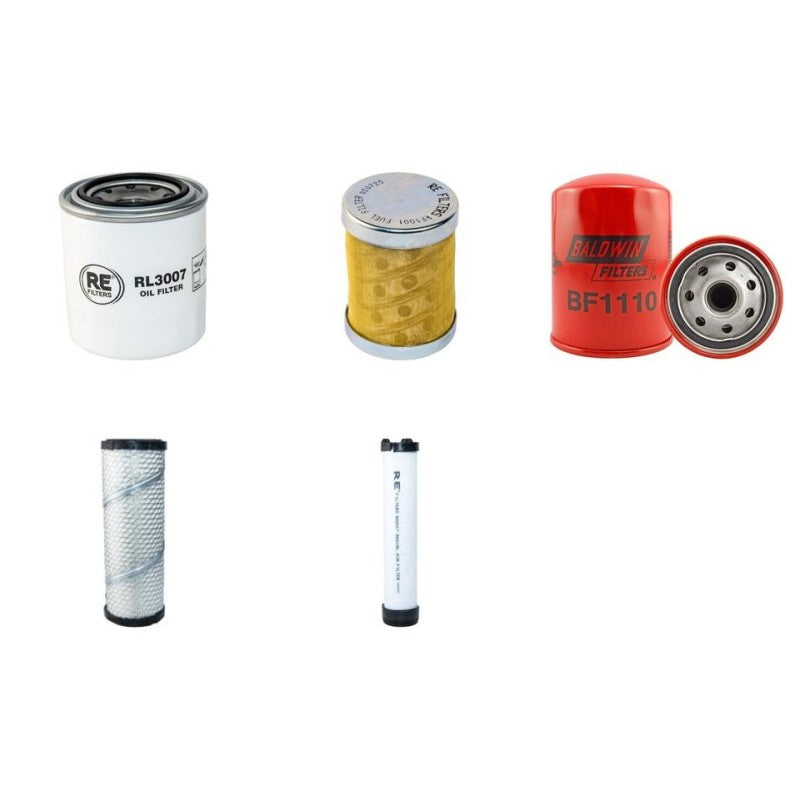 Terex TC60 Filter Service Kit Air Oil Fuel Filters with Mitsubishi S4Q2-61KL Engine YR 2007-