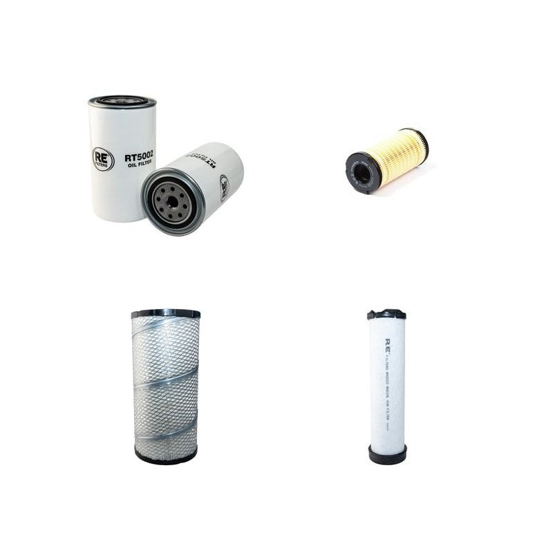 Thwaites Alldrive 5 Tonne Filter Service Kit Air Oil Fuel Filters with Perkins 1104C-44T engine