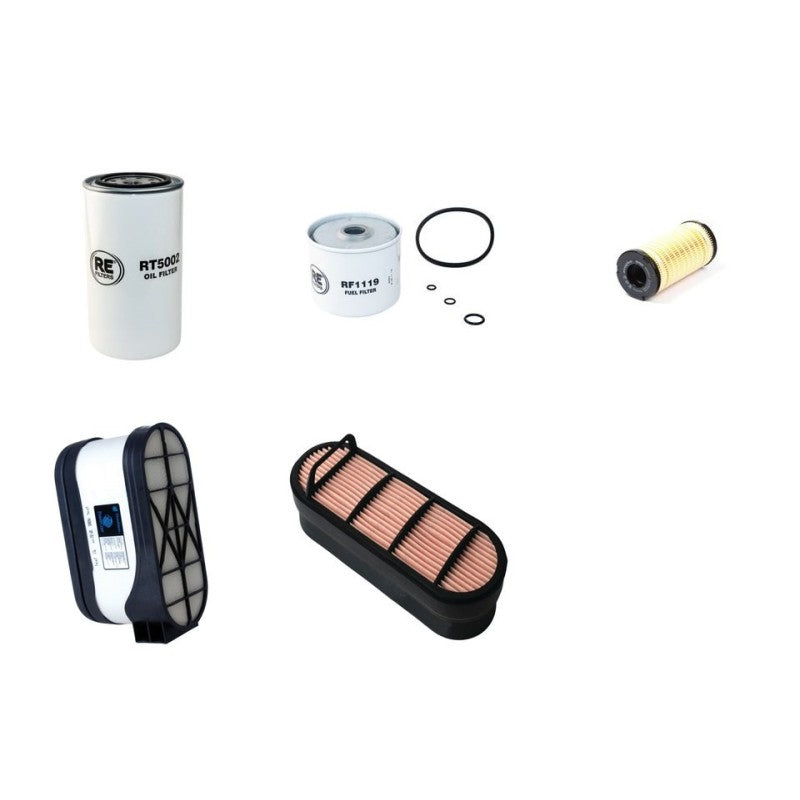 Thwaites Mach 597 Filter Service Kit Air Oil Fuel Filters with Perkins 1104D-44T engine YR 2009-