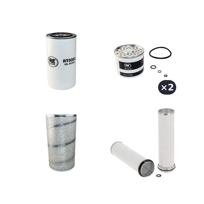 TIMBERJACK 1210B Filter Service Kit Air Oil Fuel Filters w/Perkins 1006.6T Eng. SN -12100465