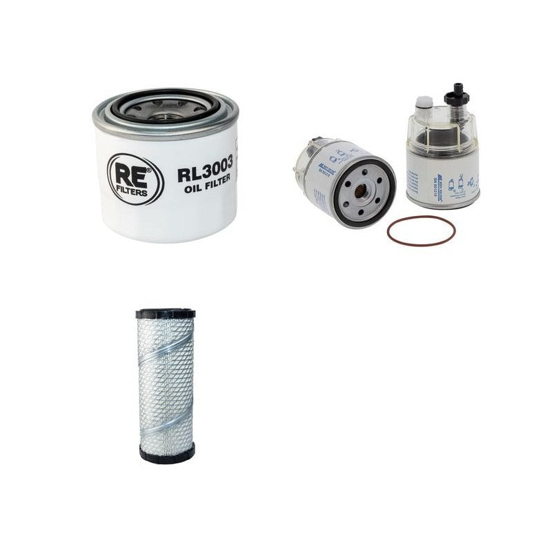 Toro GroundsMaster 228D Filter Service Kit Air Oil Fuel Filters with Kubota D1105 Engine Year 2004