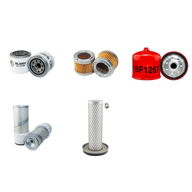Toro ReelMaster 5100D Filter Service Kit with Mitsubishi Engine Air, Oil, Fuel Filters