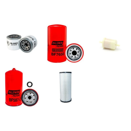 Toro ReelMaster 5610 Filter Service Kit Air Oil Fuel Filters with Kubota V1505T Engine