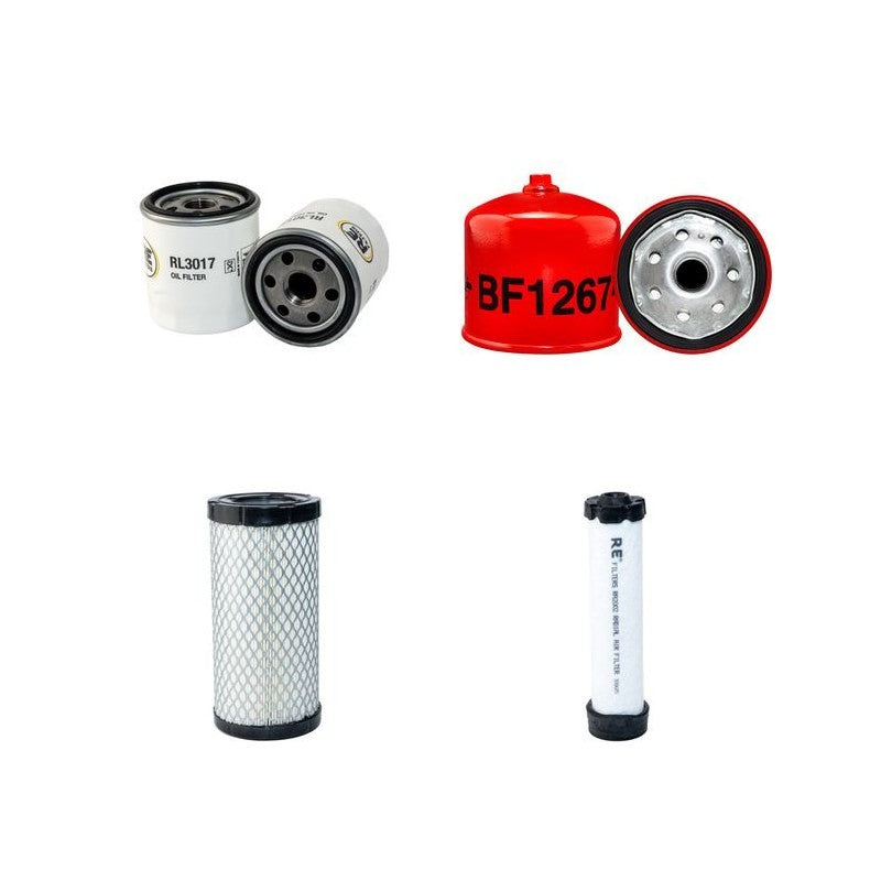 Toro Workman 3300D Filter Service Kit B&S Vanguard Eng, Air, Oil, Fuel only
