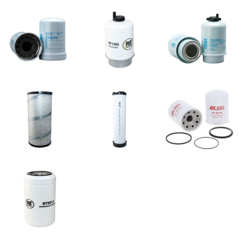 VERMEER D36X50 SERIES I Filter Service Kit w/JOHN DEERE 4045H275 Eng.