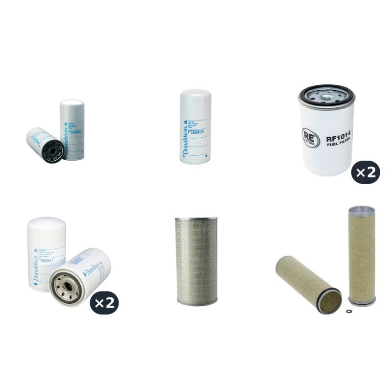 Volvo A25C Filter Service Kit Air Oil Fuel Filters with Volvo TD 73KCE/KCH engine