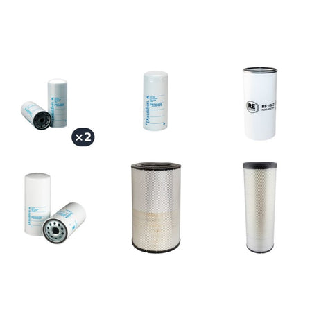Volvo A25D Filter Service Kit Air Oil Fuel Filters with Volvo D10B-ACE2 engine Serial No 15600-