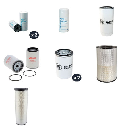 Volvo A30C Filter Service Kit Air Oil Fuel Filters with Volvo TD103KBE/6T engine