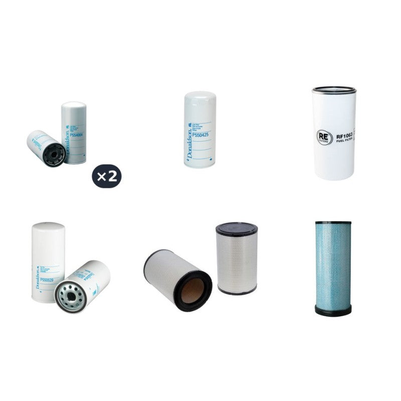 Volvo A40F 6X6 Filter Service Kit Air Oil Fuel Filters with Volvo engine