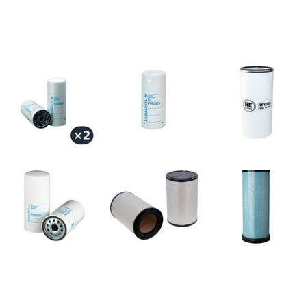 Volvo A40F 6X6 Filter Service Kit Air Oil Fuel Filters with Volvo engine