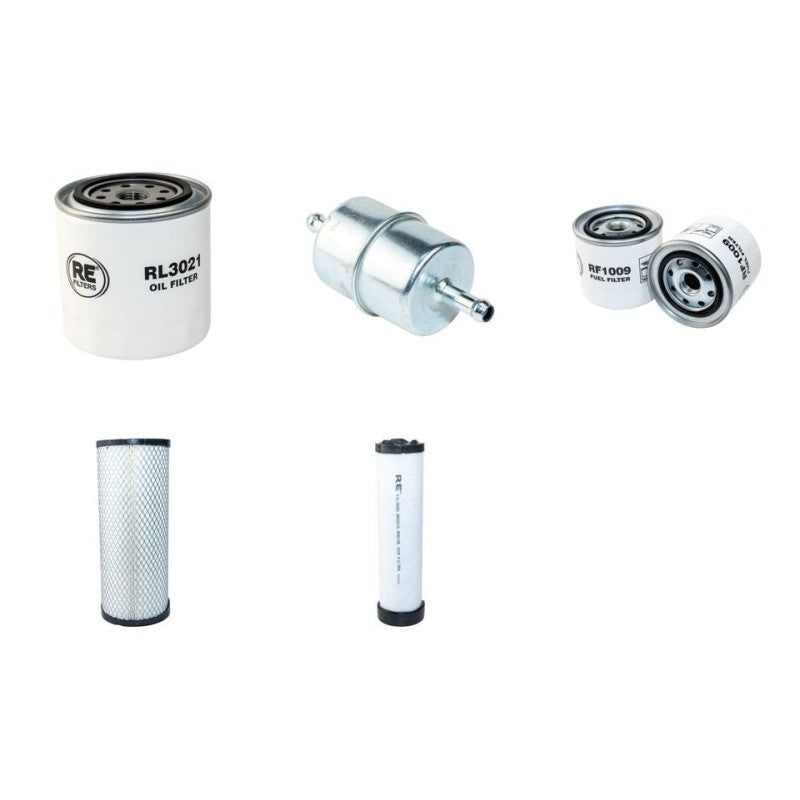 Volvo DD28HF Filter Service Kit Air Oil Fuel Filters with Kubota V2203 engine YR 2003-