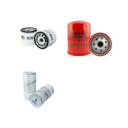 Volvo EB706P Filter Service Kit Air Oil Fuel Filters Serial No 12196-