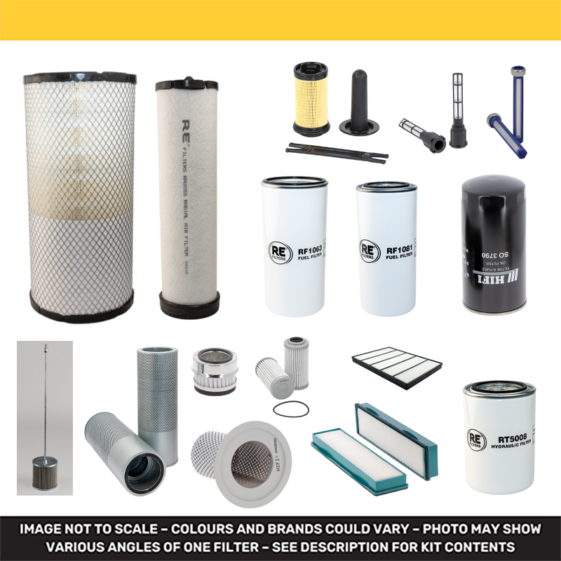 Volvo EC 140 EL Filter Service Kit with Volvo D4J engine 2019-