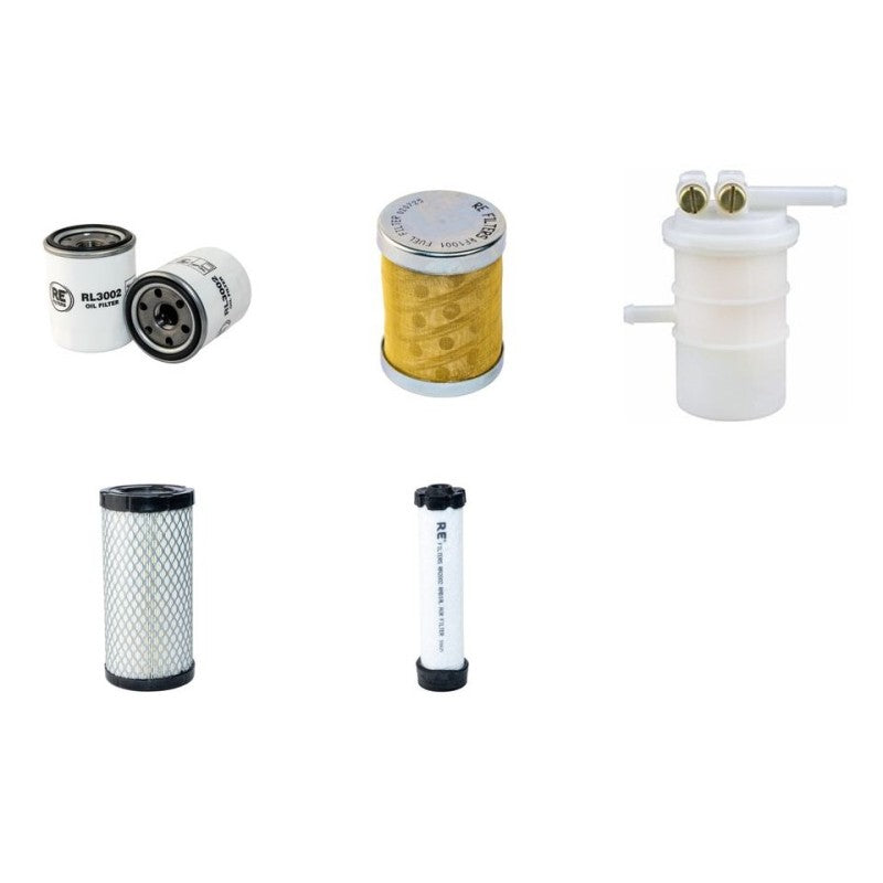 Volvo EC20B/XT/XTV Filter Service Kit with Mitsubishi L3E2-64E5A engine Air, Oil, Fuel Filters