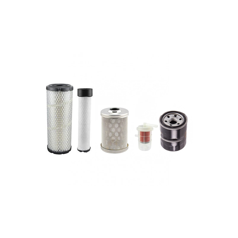 Volvo EC25 Filter Service Kit with Mitsubishi S3L2 engine Air, Oil, Fuel Filters