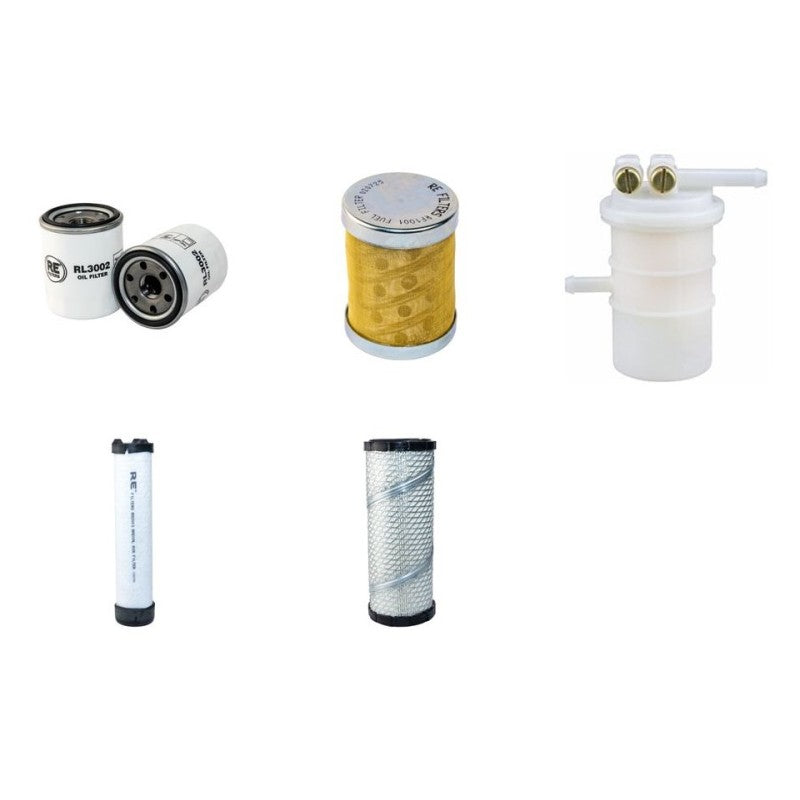 Volvo EC35 Filter Service Kit with Mitsubishi S4L2 engine Air, Oil, Fuel Filters