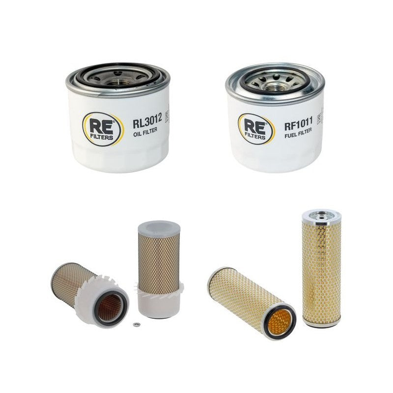Volvo EC55 Filter Service Kit with Yanmar 4TNE94-SM engine Air, Oil, Fuel Filters Yr -2003