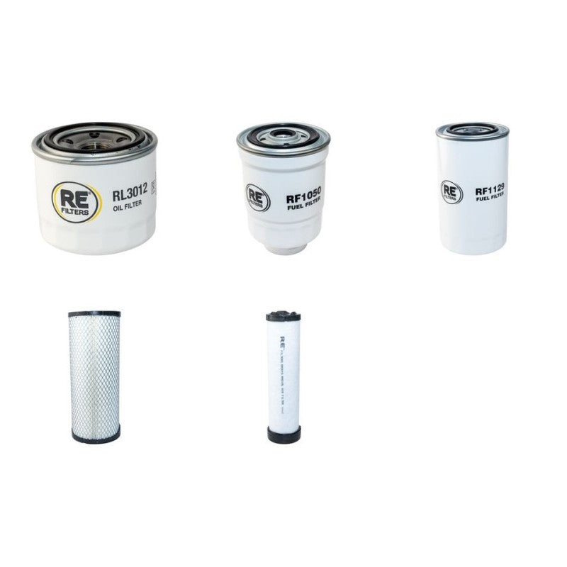 Volvo EC55C Filter Service Kit with Volvo D 3.1 engine Air, Oil, Fuel Filters