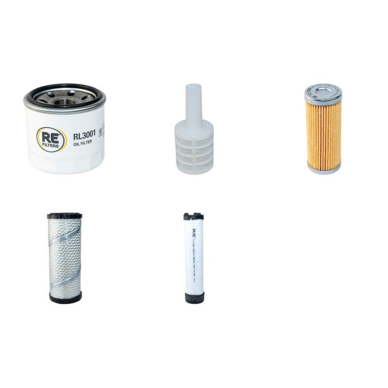 Volvo ECR28 Filter Service Kit with Volvo D1.2ACAE2 engine Air, Oil, Fuel Filters