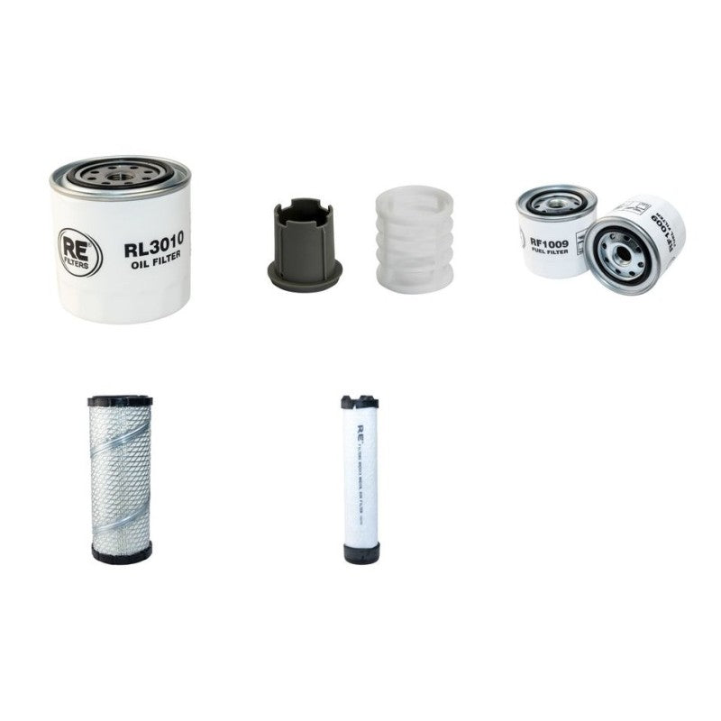 Volvo ECR35D Filter Service Kit Air Oil Fuel Filters with Volvo D1.8A engine YR 2016