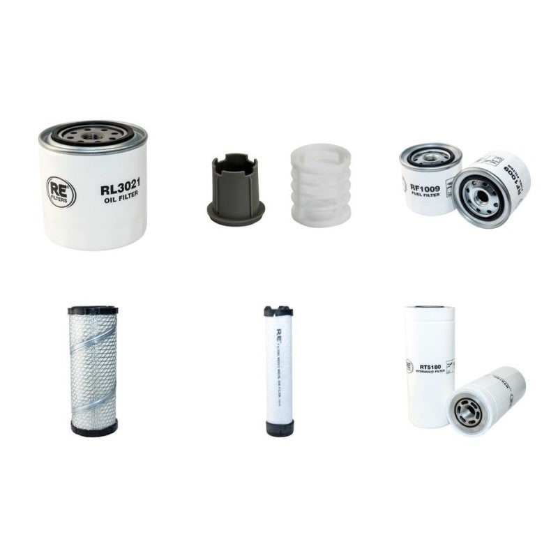 Volvo ECR50D Filter Service Kit with Volvo D2.6A engine 2014